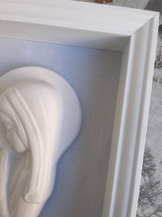 Virgen Niña azul espiga