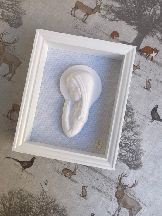 Virgen Niña azul espiga