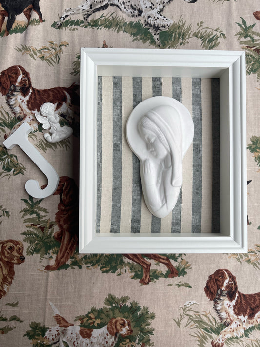 Virgen Niña rayas verdes