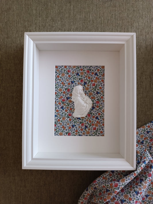 Virgen y Niño Jesús florecitas