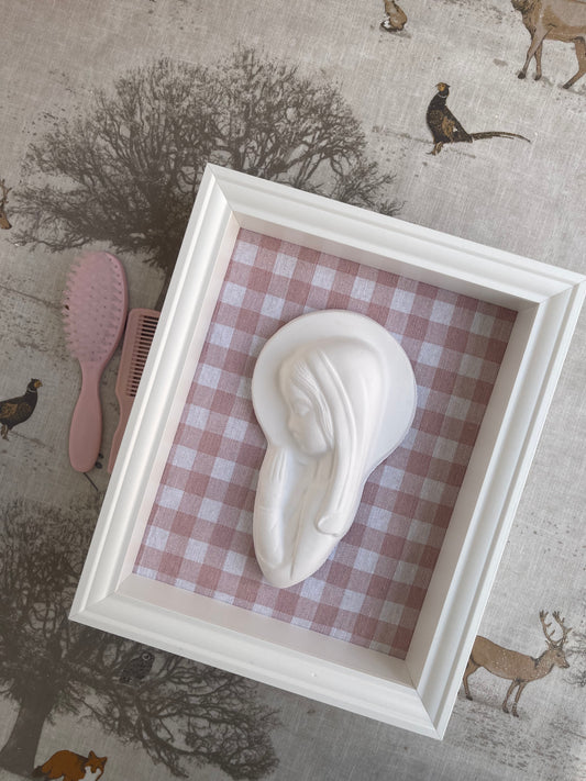 Virgen Niña Vichy rosa