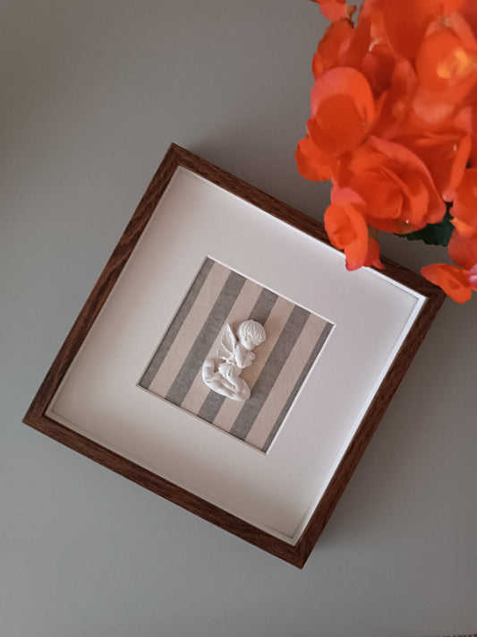 Ángel de la Guarda rayas azules