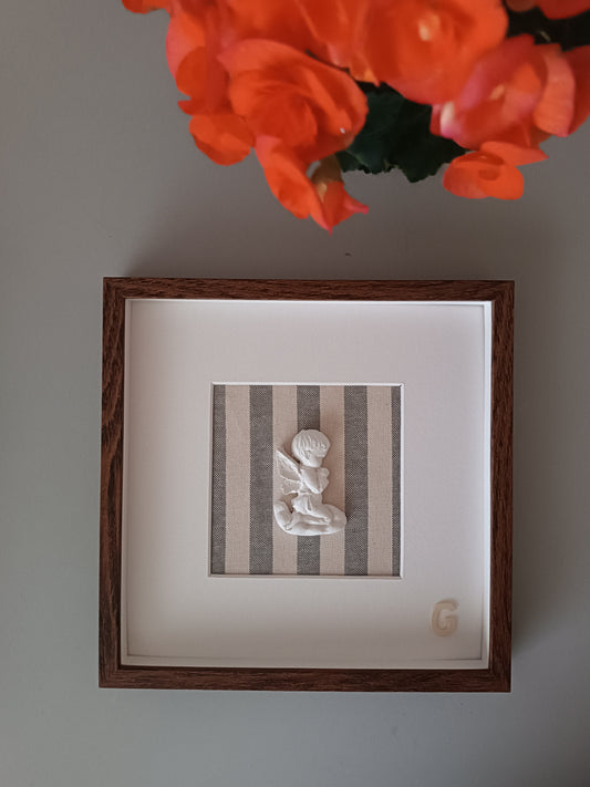 Ángel de la Guarda rayas azules