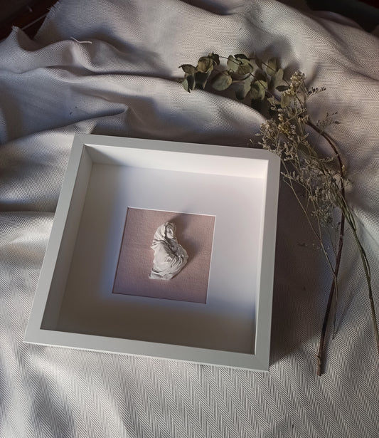 Virgen con Niño Jesús rosa