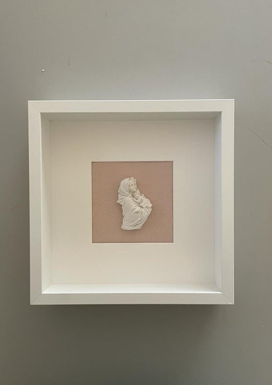 Virgen con Niño Jesús rosa