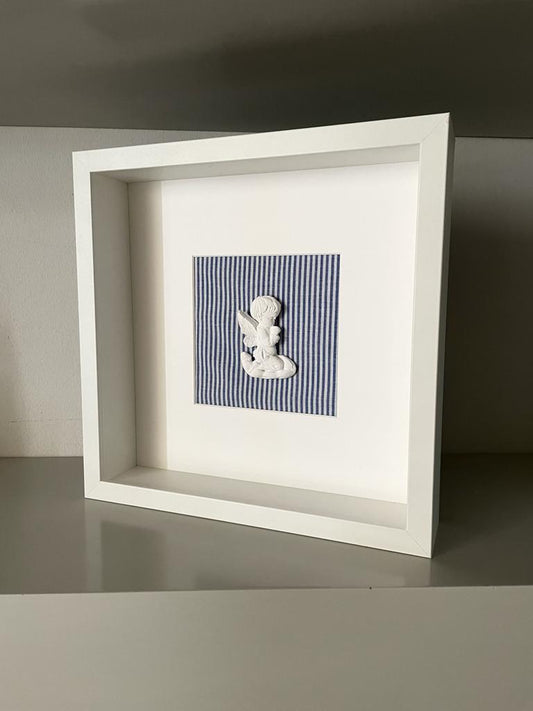 Ángel de la Guarda rayitas azules (grande)