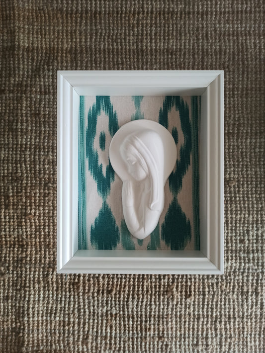 Virgen Niña mallorquina turquesa